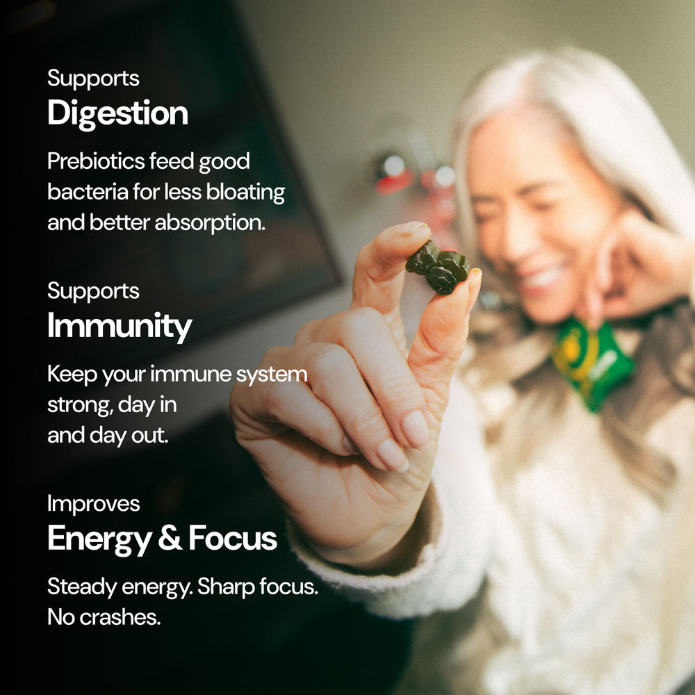 Gruns Adult Super Greens Multivitamin Gummies,